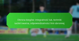 Obrona biegów: integralność luk, techniki tackle’owania, odpowiedzialności linii obronnej